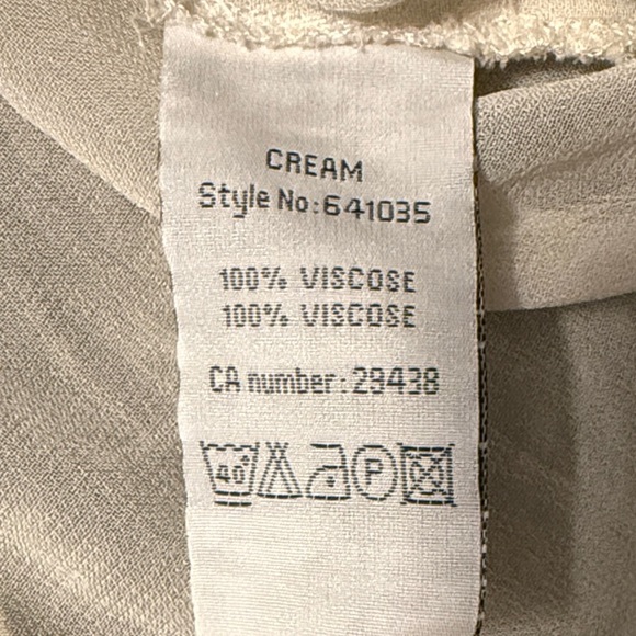 Cream Chic Lace-Trimmed Sleeveless Sheer Blouse Size EU 36 | Small - Picture 6 of 8